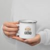 Rise and Grind Funny Enamel Mug